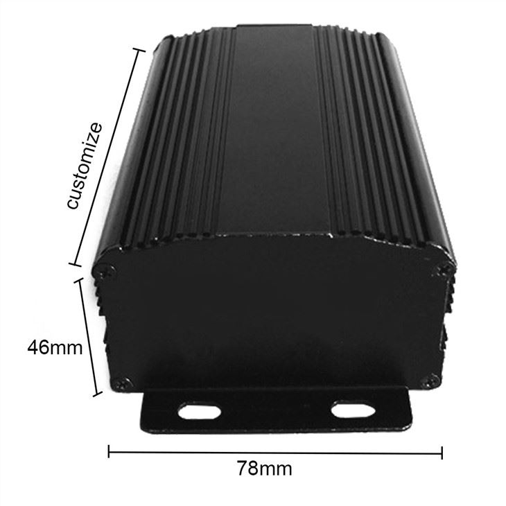 Enklosur Diekstrusi Anodized Jelas yang Disesuaikan